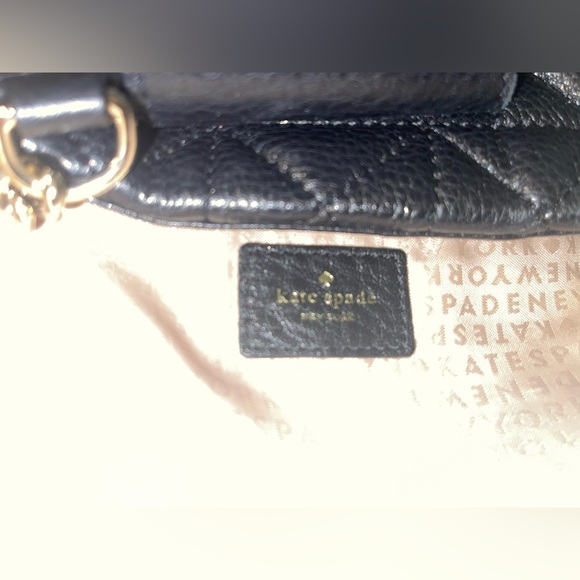 Kate Spade Black Elena Astor Court Quilted Leather Shoulder Bag EUC timeless - Picture 9 of 16